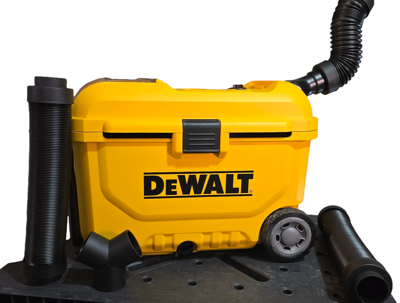 Workshop tools on a workbench